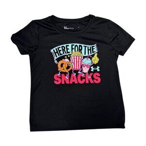 GUC | Under Armour | Girls Tee | Here for the Snacks | Size 5